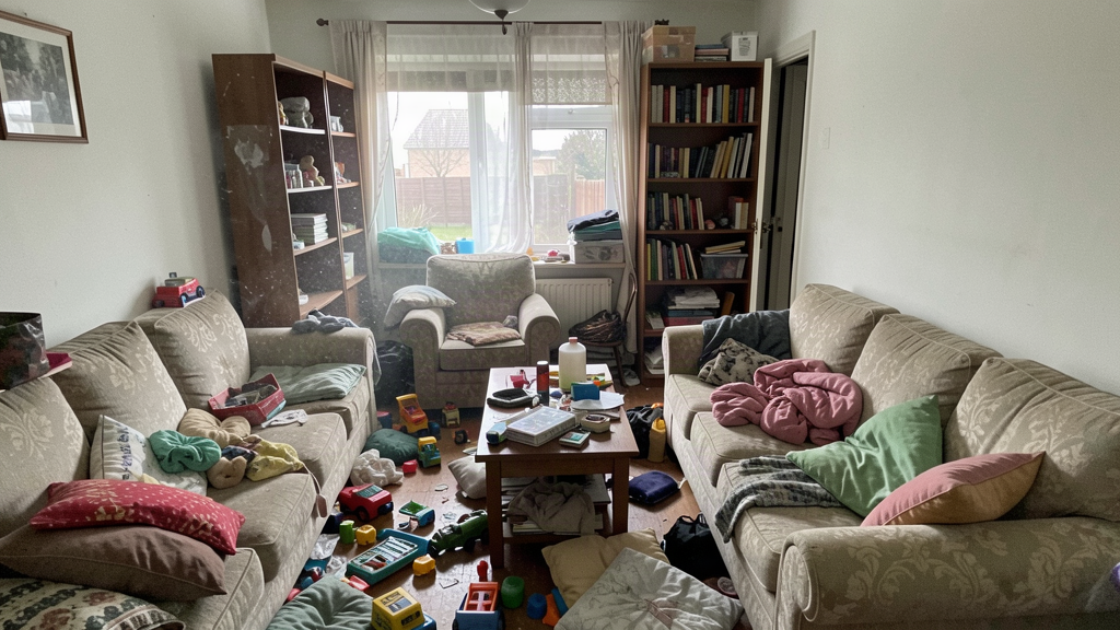 Living room before